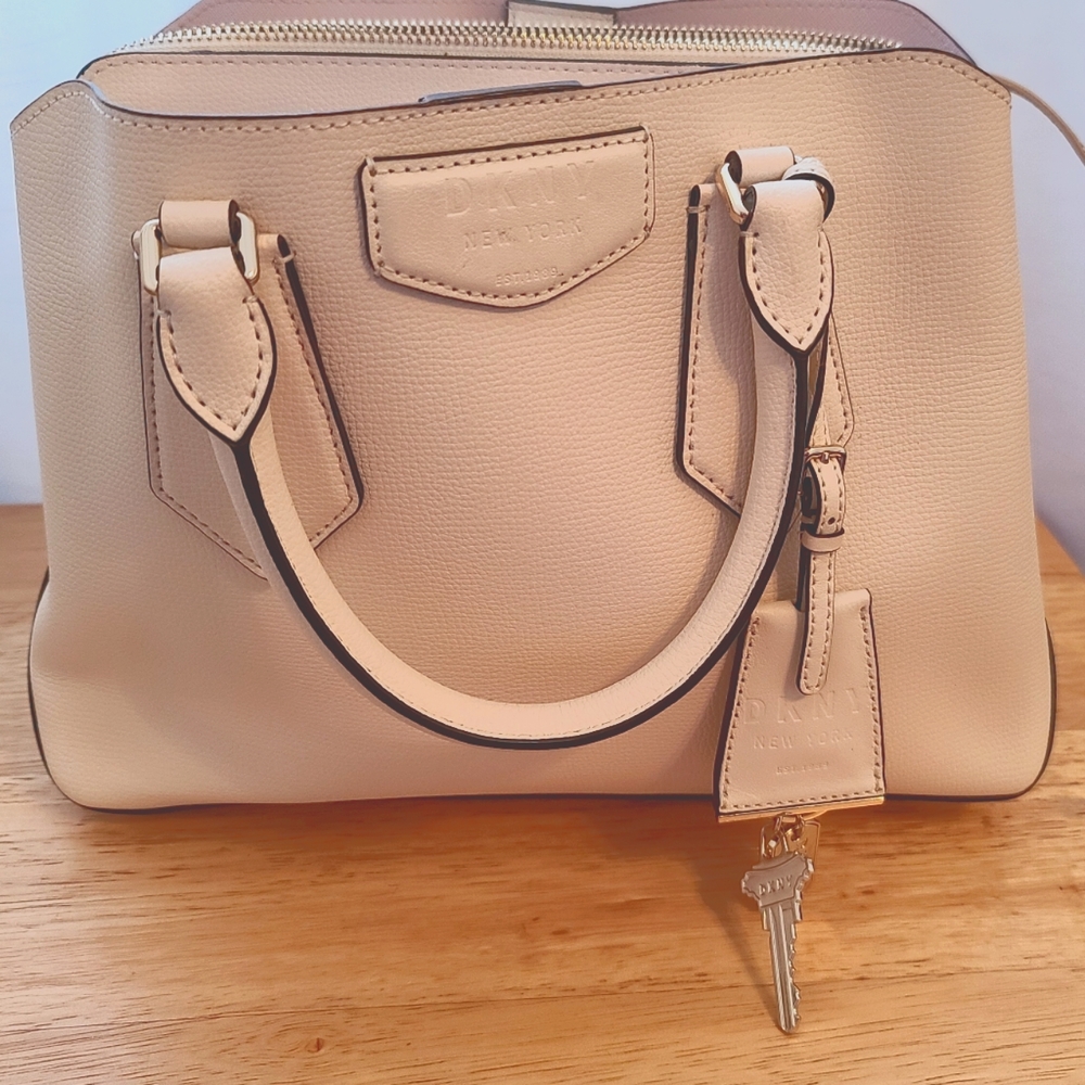 DKNY Medium Satchel Offwhite